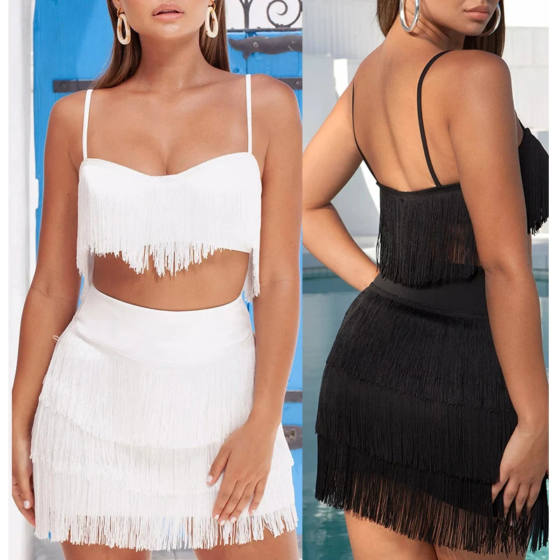 Free Shipping ladies dresses two piece tassels mini bodycon high waist dress crop top party dresses
Free Shipping ladies dresses two piece tassels mini bodycon high waist dress crop top party dresses