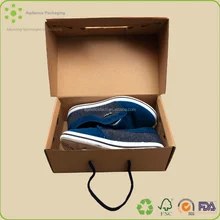 2015 Original Brown Quick Delivery Time Floral Texture Folding Box Logo Printed Custom Printed Shoe Box Practical Boxes for Shoe