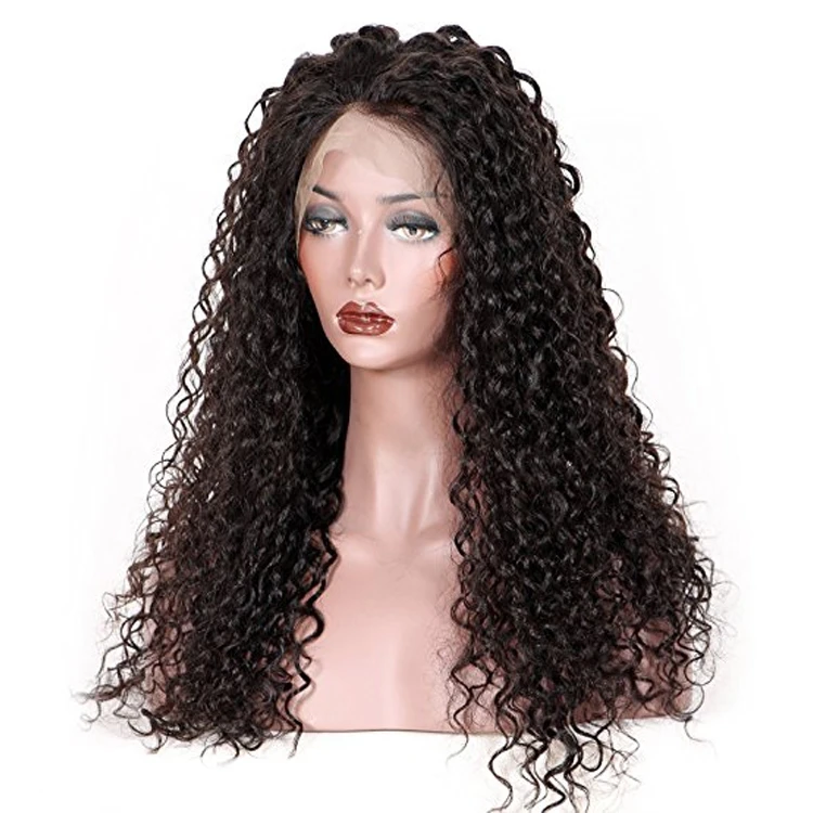 Kinky Straight Lace Front Wig Human Hair Curly Super Fine Swiss