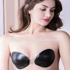 Black push up invisible silicone adhesive bra