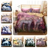 Pegasus Out Psychedel Space Unicorn Bedding Duvet Cover Mint Cartoon Bed Set Cute Horse Gifts Sparkly Unicorn Bedspread