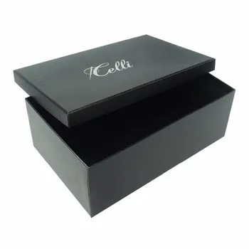 packaging , black shoe gift box ,cardboard shoe box packaging
