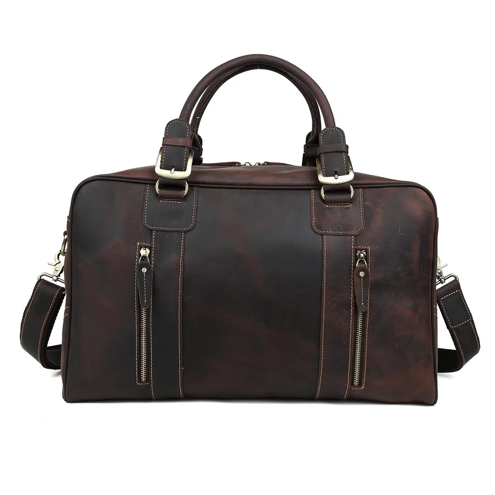 Tiding Crazy Horse Leather Mens Travel Bag Custom Men Large Capacity Leather Duffel Bag, Black/coffee
Tiding Crazy Horse Leather Mens Travel Bag Custom Men Large Capacity Leather Duffel Bag, Black/coffee