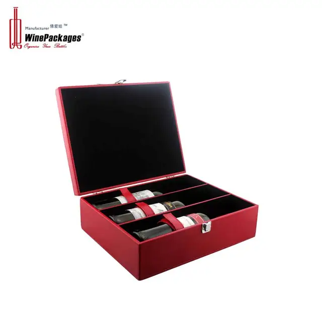 faux leather wooden gift wine boxes,wholesale custom wine