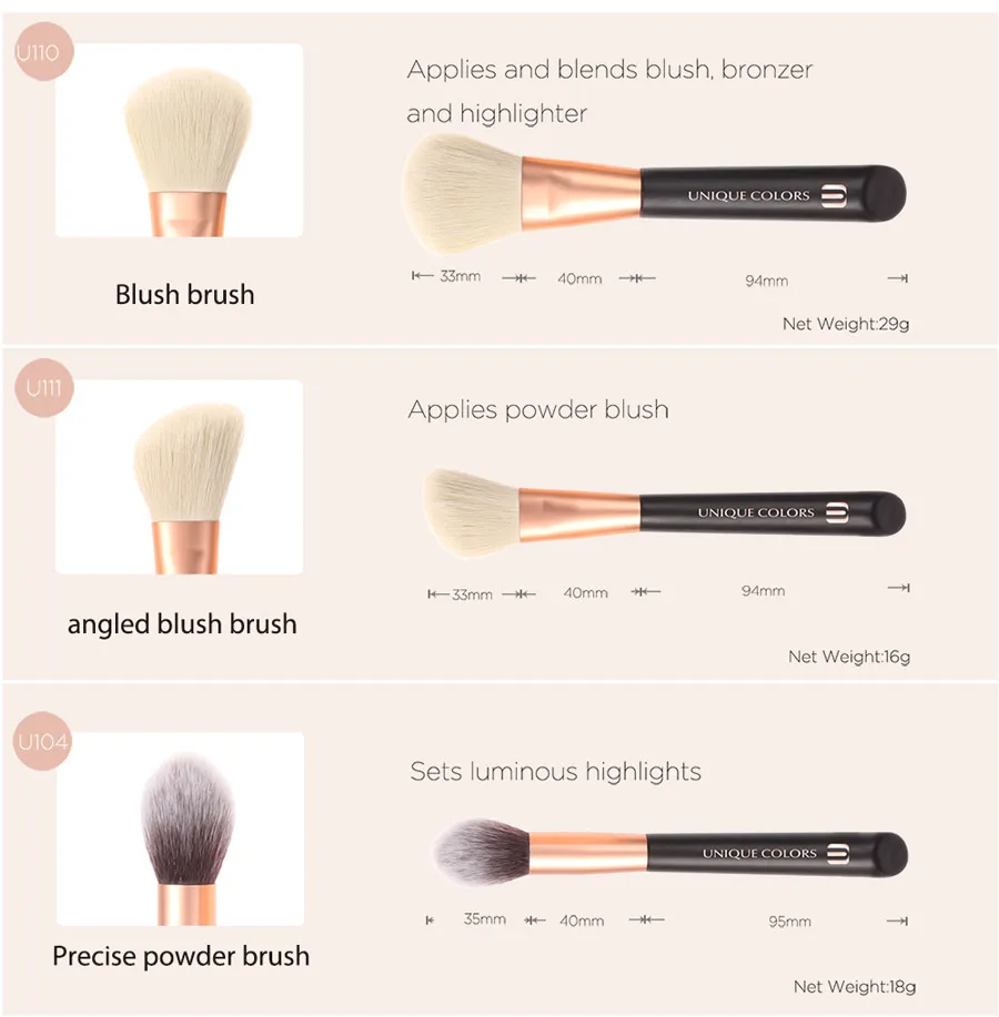 vegan makeup brushes private label maquillaje makeup brush set 