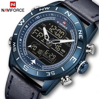 

Mens Watches Top Brand NAVIFORCE 9144 Men Fashion Sport Watch Male Waterproof Quartz Digital Led Clock Mens Military Wristwatch