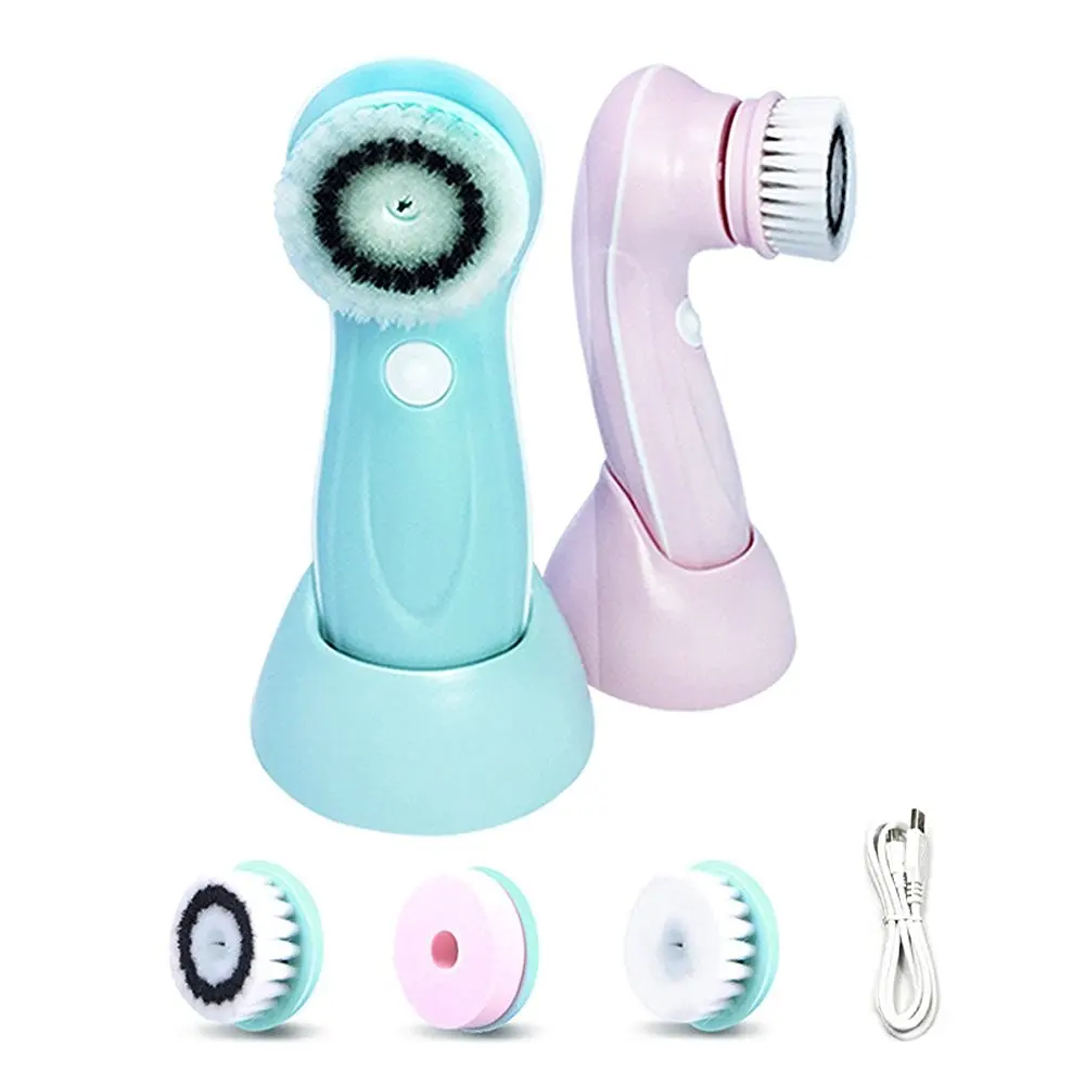 3 In1 Multifunctional Facial Cleaning Tools USB Rechargeable Electric Rotating Facial Cleansing Brush Face Cleaners Scrubber, Pink blue
3 In1 Multifunctional Facial Cleaning Tools USB Rechargeable Electric Rotating Facial Cleansing Brush Face Cleaners Scrubber, Pink blue