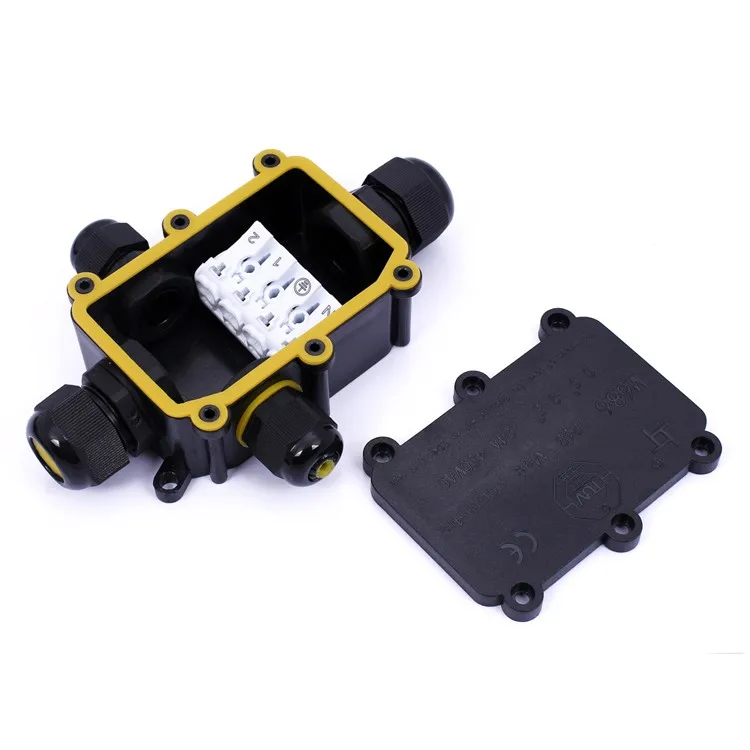 ip68 waterproof junction box with cable gland