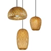 Aicco Hanging Kitchen E27 Wood Bamboo Pendant Light Lamp Fixtures For Restaurant 4927
