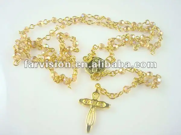 rosary necklace gold photo