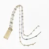 Wholesale fashion multi color row pearl tassel hair clip hair comb clip pearl hair clip