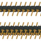 2.54 mm pitch 2 pin header connector , right angle signgle row type