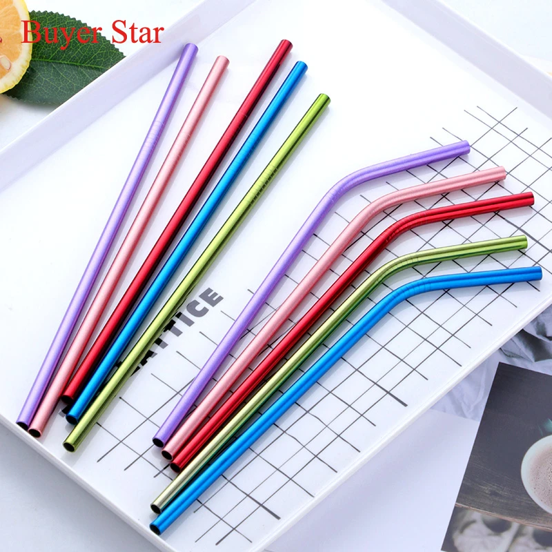 Wholesale Metal Colored Reusable Stainless Steel Long Drinking Straw with Brush, 5 colors
Wholesale Metal Colored Reusable Stainless Steel Long Drinking Straw with Brush, 5 colors