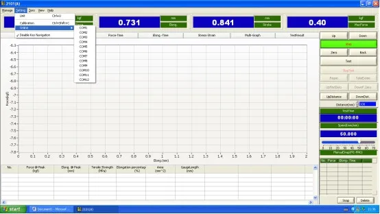 Electronic Universal Testing Machine with 2 Years Warranty 5KN Load Cell and 1/200000 Resolution for Rubber Tensile Strength and Elongation Test