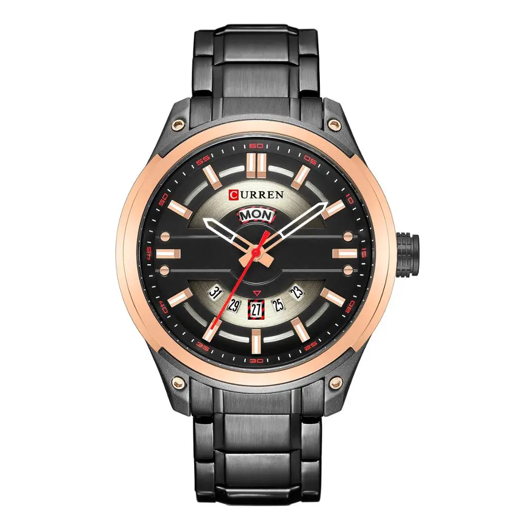 

CURREN 8319 Men's Quartz Watch Luxury Sport 30M Waterproof Watches Men Stainless Steel Band Auto Date Wristwatches
