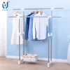 High quality double-pole extendable clothes hanger