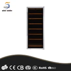 beech wood 220V dual zone compressor wine storge units wine cooler