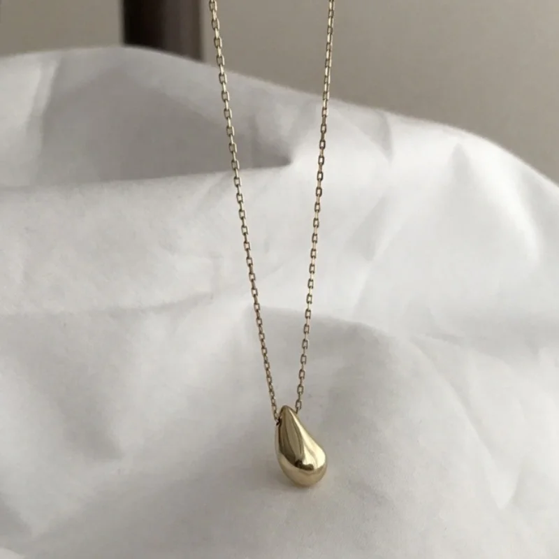 Korea 925 Sterling Silver Simple Mix Personality Smooth Water Drop Pendants Necklace Fine Jewelry
Korea 925 Sterling Silver Simple Mix Personality Smooth Water Drop Pendants Necklace Fine Jewelry