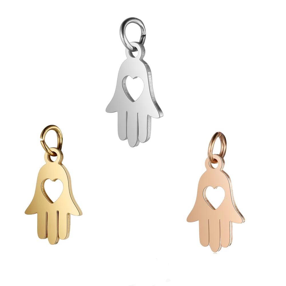 Stainless Steel Metal Gold Plated Jewelry Accessories For Women Hamsa Shape Charm, Gold,silver,rose gold
Stainless Steel Metal Gold Plated Jewelry Accessories For Women Hamsa Shape Charm, Gold,silver,rose gold