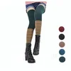 New design Knitting Women thigh high Socks Women Snowflake Thigh High Leg Warmers Over Knee Boot Socks Ladies