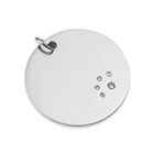 Round Blank Laser Print Dog Tags Customized Metal Stainless Steel Jewelry Charms