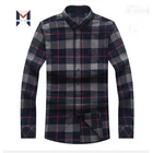 Men Shirts 100% Cotton Dress Shirt Men Flannel Shirts
