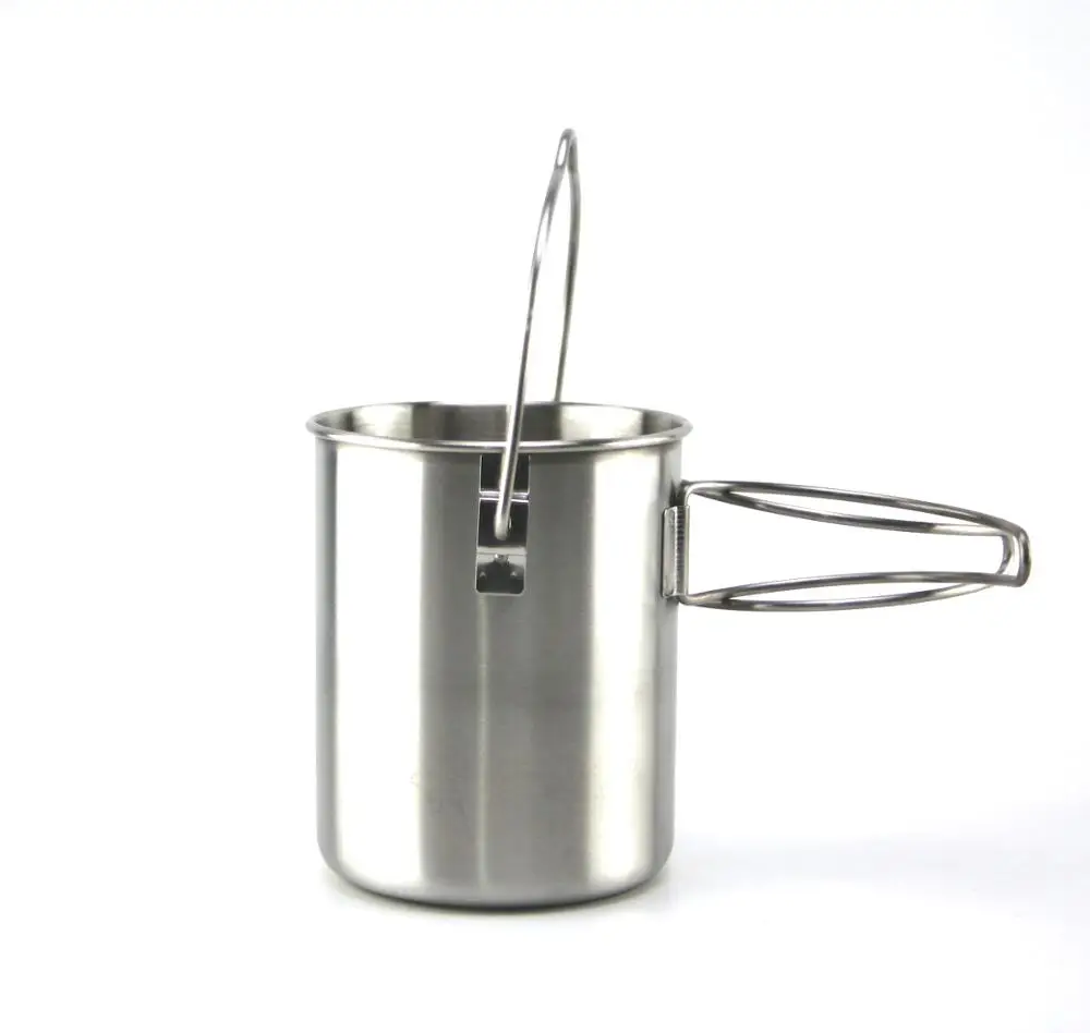 SRDWOS stainless steel 18/8 Camping Cup Pot with Foldable Handles hanger and Lid for Outdoor Camping Hiking Backpacking, Brushed stainless steel color
SRDWOS stainless steel 18/8 Camping Cup Pot with Foldable Handles hanger and Lid for Outdoor Camping Hiking Backpacking, Brushed stainless steel color