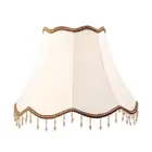 single light linen lampshade palace drop decoration lamp shade for desk lamp