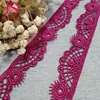 Modern wonderful trimming lace embroidery white cotton wide crochet lace trim by the yard