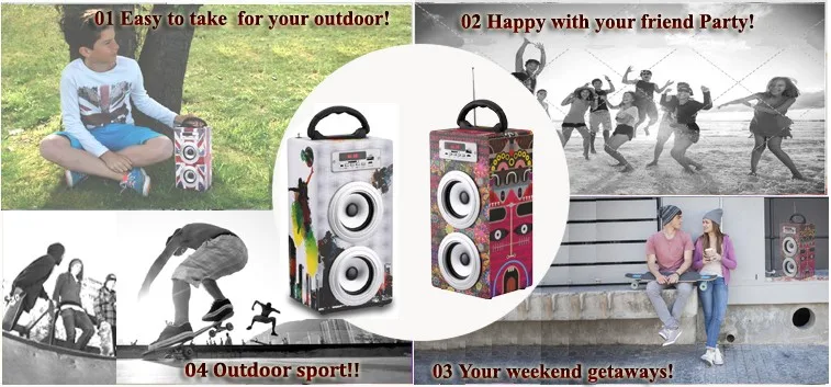Outdoor BBQ radio fm wireless speaker system - ANKUX.COM