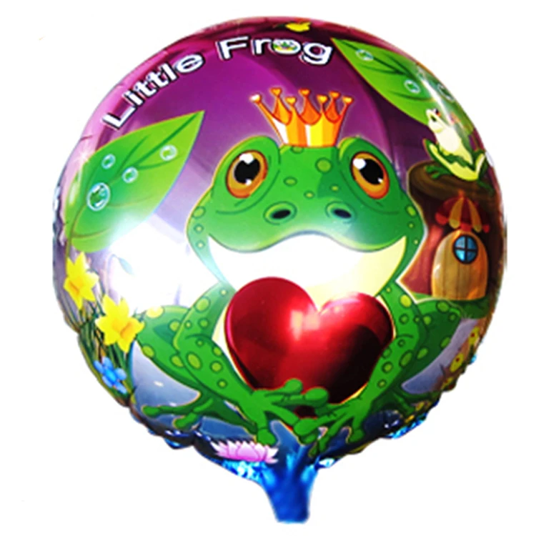 Reliable supplier print animal round shape metallic balloons for decorative