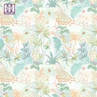 New design fashion polyester african style leaf print chinese curtain fabrics