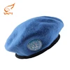 Custom made fashion design softtextile beret cap men wool army beret caps
