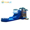 12FT inflatable jungle bouncer inflatable bouncy castle Marble water slide for sale commercial