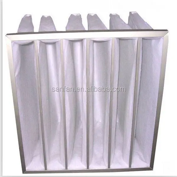 V-shape Plastic Frame air conditioning medium efficiency box filter