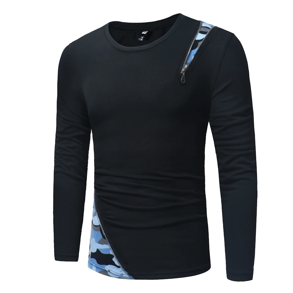 Men's T shirts Long Sleeve Fashion Slim Fit Camouflage Zipper Casual Top Tees O Neck Spring Autumn Male Clothing E01501
Men's T shirts Long Sleeve Fashion Slim Fit Camouflage Zipper Casual Top Tees O Neck Spring Autumn Male Clothing E01501