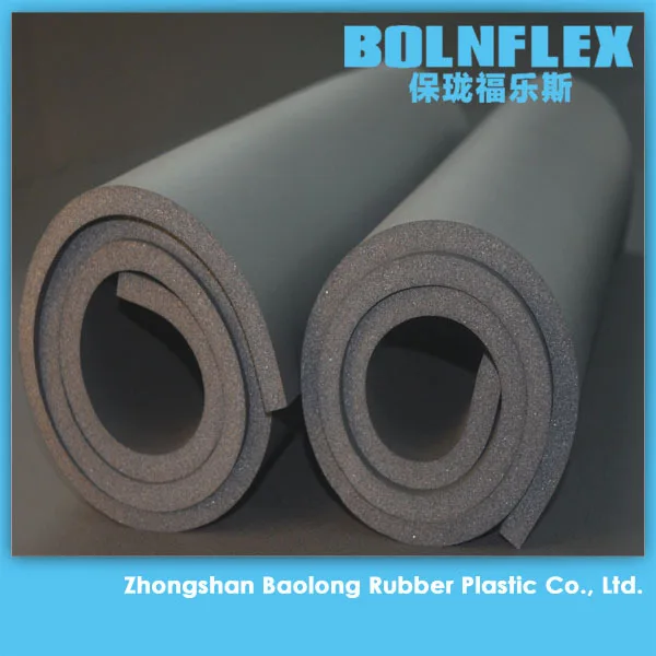 Flexible Elastomeric Closed Cell Foam Rubber Thermal Insulation Sheet