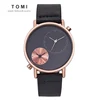 Tomi T079 Newest Simple Retro Dual Timezone Waterproof TOMI Wrist Watch