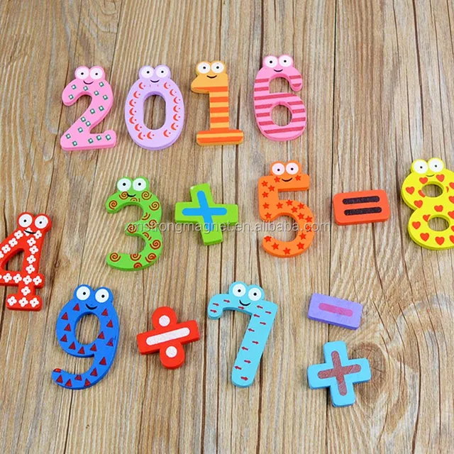 wooden fridge magnet educational toys for christmas gift present
