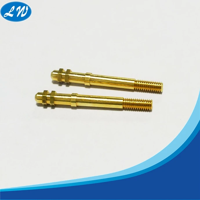 CNC Turning Lathe Machining Precision Brass Small Metal Mechanical brass turned components