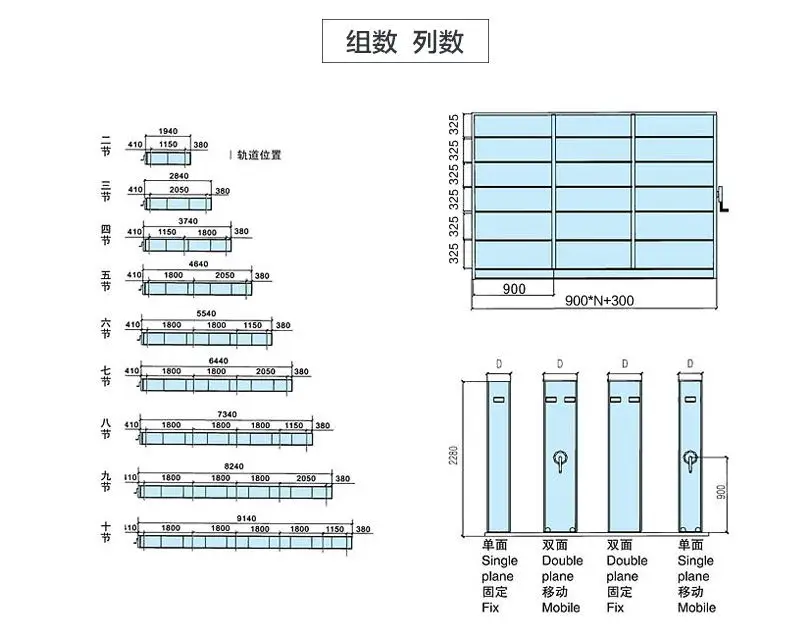 Yuan Da Metal  Archive  Office  Filing Cabinet Hospital Storage Laminate Steel Book Compact High Density Mobile Shelving