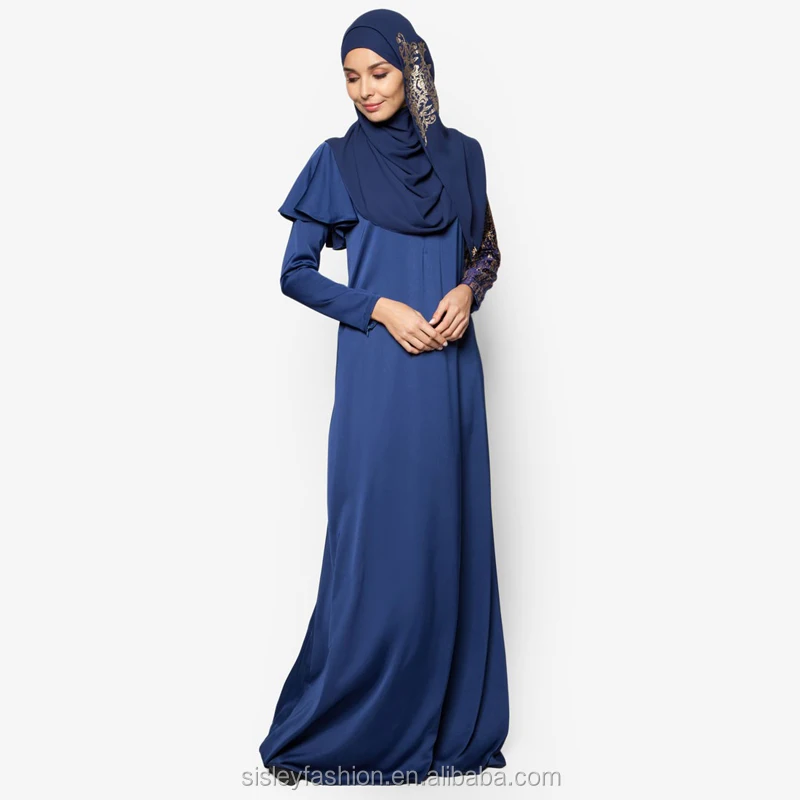 Muslim jubah 2016 long sleeve women jubah muslimah Dubai abaya A003