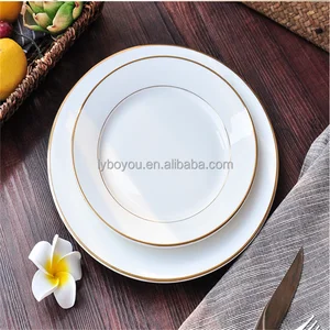 ceramic plate gold