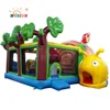 Forest giant inflatable playground, snail inflatable jumping castle slide for kids