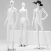full body white female display collapsible shoulder dress form. ghost mannequin