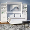 White or Black Pull out Bed from Wall,Electric System Invisible Murphy Bed for Pakistan
