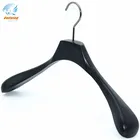 Luxury black wooden custom coat hangers for cloth