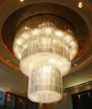 zhongshan factory high quality Luxury crystal large modern chandelier for high ceilings hotel lobby banquet hall