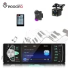 Podofo HOT Sell 4.1'' 1Din Audio Car Radio 4022D Bluetooth Steering Wheel Remote Control and 4LED Rear Camera Car Mp5 Player