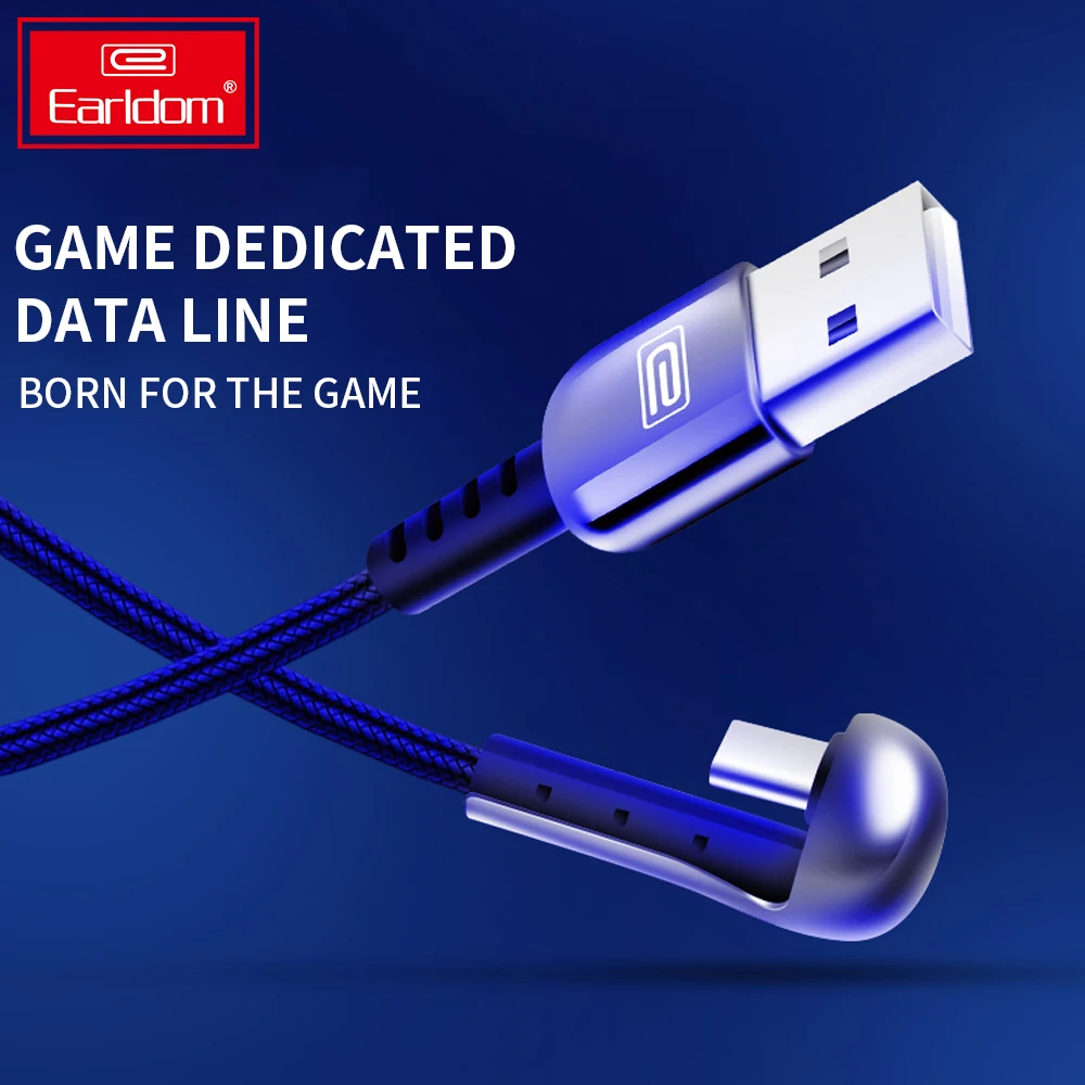 Earldom Angle 90 Degree Gaming design USB cable for iphone forType - C, Black red
Earldom Angle 90 Degree Gaming design USB cable for iphone forType - C, Black red